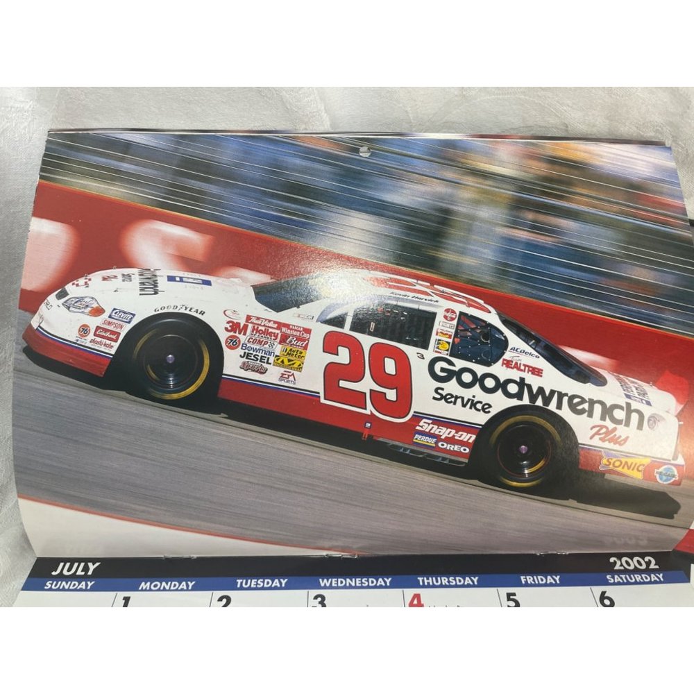 Vintage Calendars Keyes Chevrolet Race Cars Daytona Nascar 2002 - Picture 4 of 5